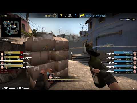 CS:GO POV Demo MIBR coldzera (19/12) vs NiP (de_mirage)