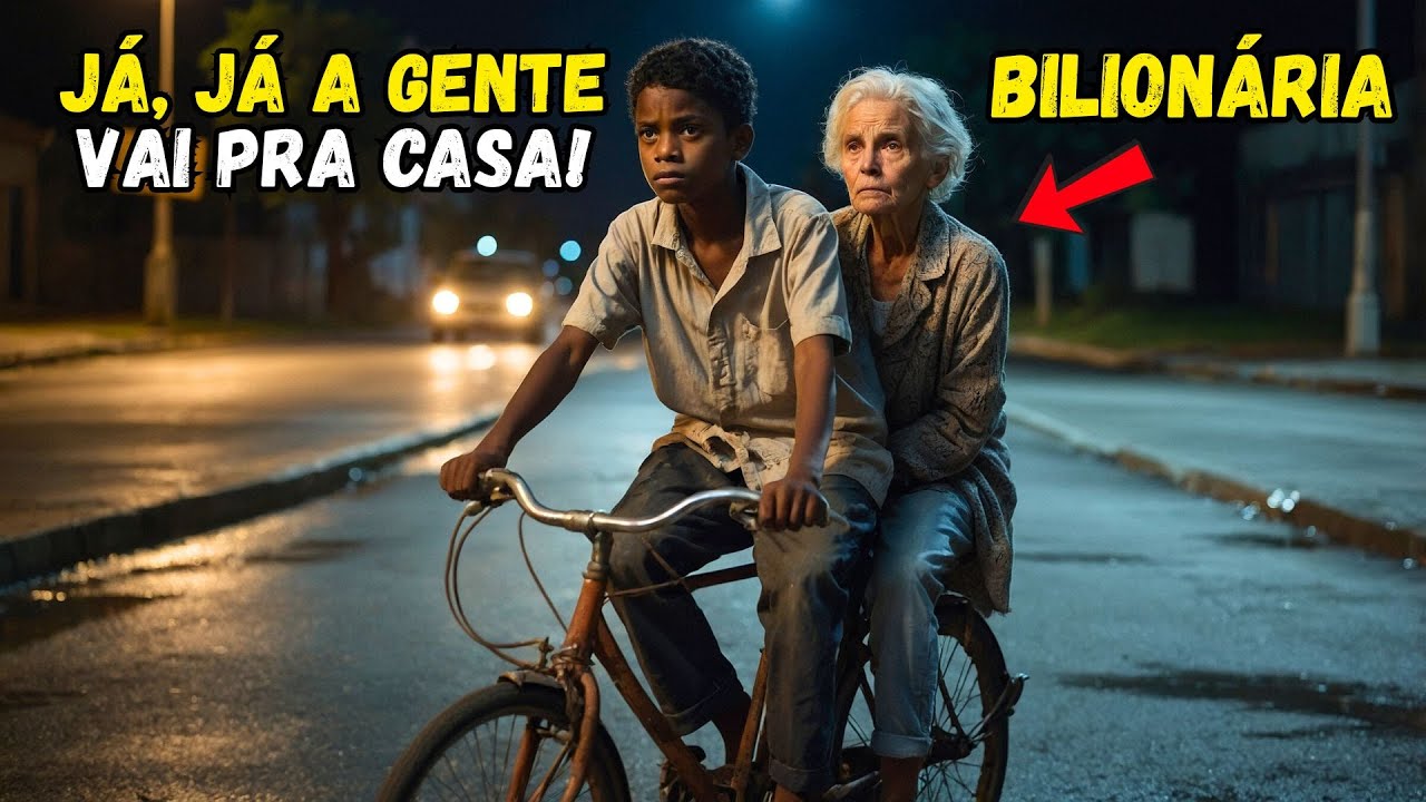 Everyone ignored the lost old lady until a young black man grabbed her hand. She was a billionaire.