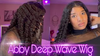 28 inch✨ AFFORDABLE ALIEXPRESS LACE FRONT WIG! 🤩 Ft. ABBY HAIR DEEP WAVE 🤤 | Install