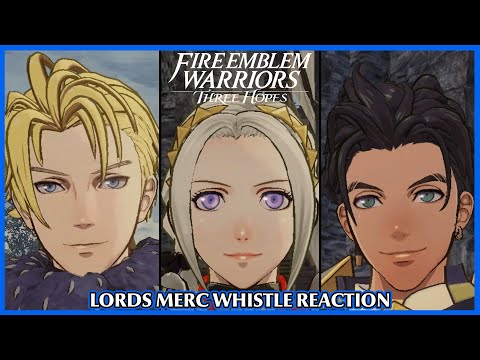Dimitri, Edelgard and Claude react to Merc Whistle gift - Fire Emblem Warriors Three Hopes