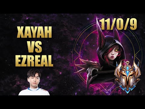 DWG Nuclear Xayah Adc Vs Ezreal  - KR Challenger Patch 9.20