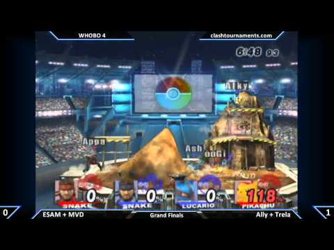 WHOBO 4 - Ally + Trela vs ESAM + MVD - Grand Finals - SSBB
