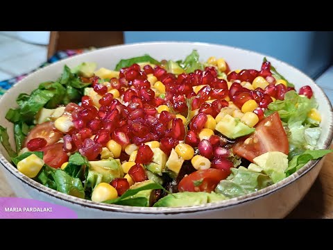 🧑🏻‍🎄Χριστουγεννιάτικη Σαλάτα – Φρέσκια, χρωματιστή και γεμάτη γεύση!| Quick & Tasty Christmas Salad
