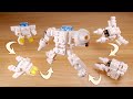 Tank and fighter jet Transformer Mecha - Rescue boy power up suit
