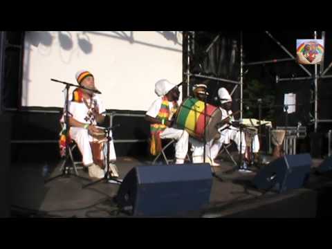 Giddeon drummers at Reggae Geel 2014
