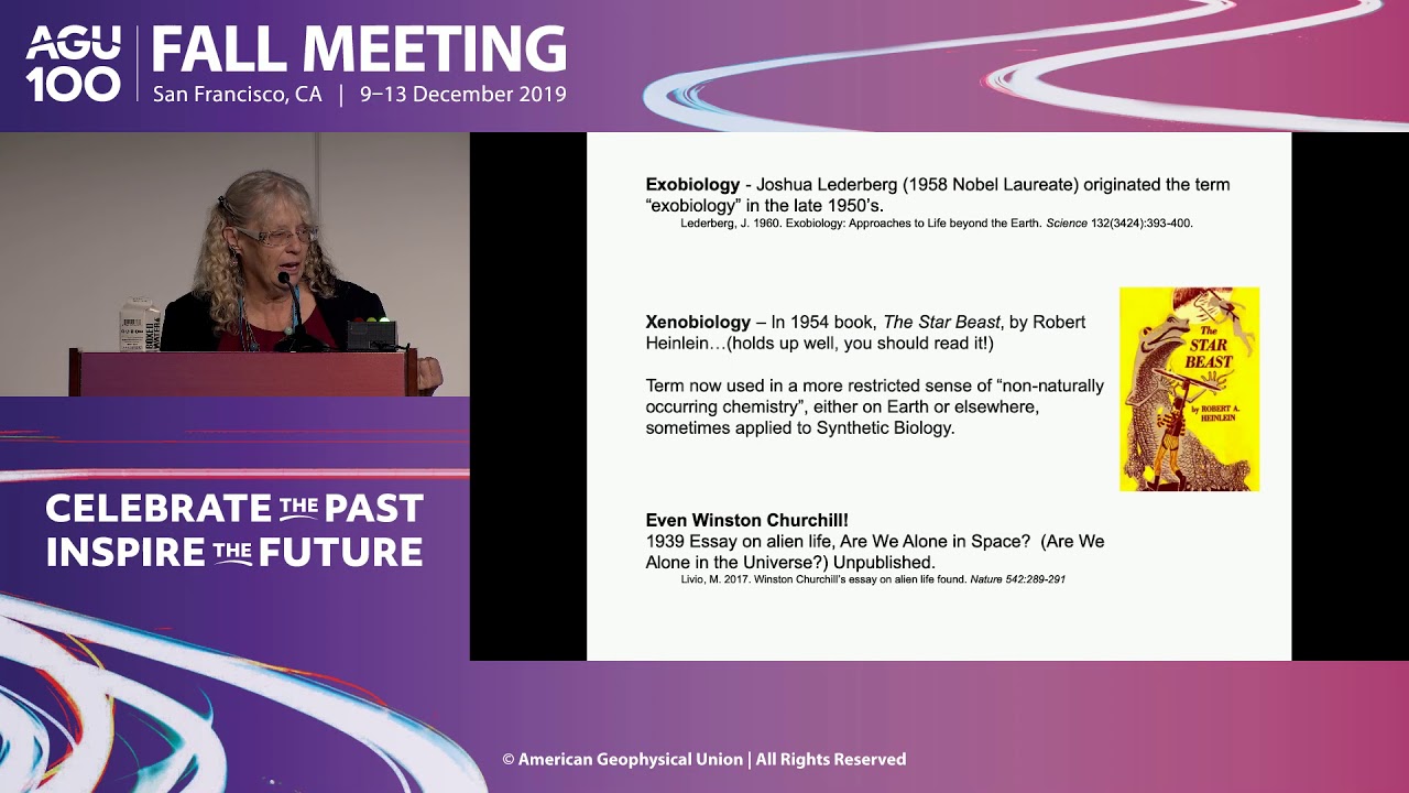 The Carl Sagan Lecture — AGU Fall Meeting 2019