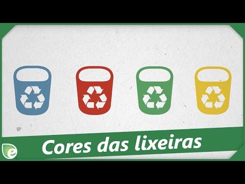 Quais as cores das lixeiras da coleta seletiva?