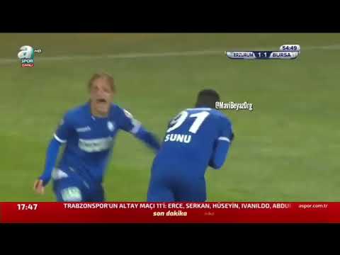 Gilles sunu'nun bursaspora attığı mükemmel gol