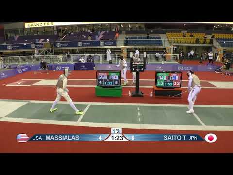 Doha 2021 SMF - L64 - Massialas USA v Saito JPN
