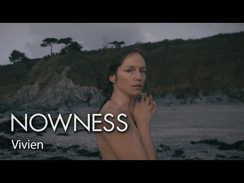Nude, cold-water swimming with British model Vivien Solari