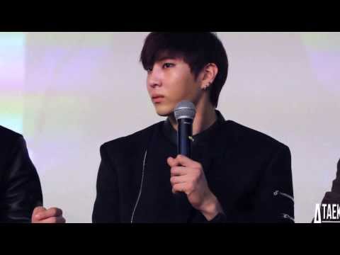 140116 빅스 춘천 팬사인회 무인도에 같이 가고 싶은 멤버는?