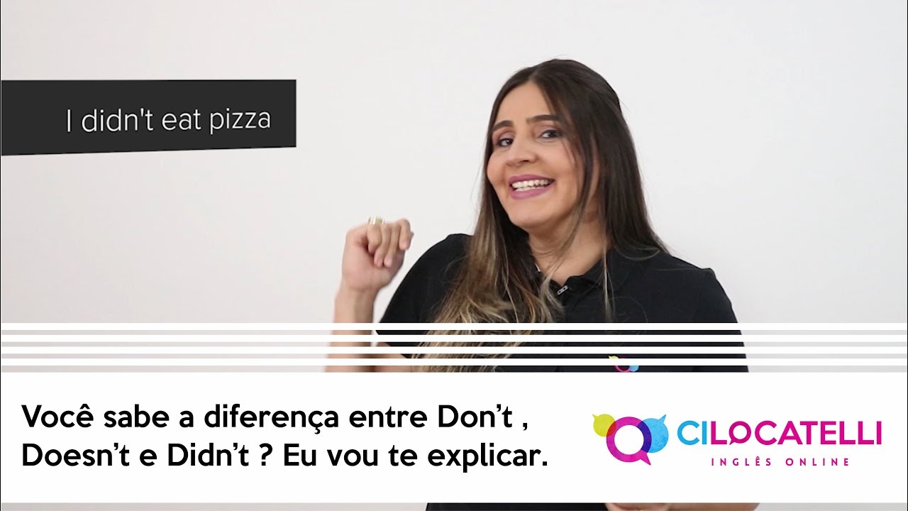 Você sabe a diferença entre Don’t , Doesn’t e Didn’t ? Eu vou te explicar 😲😉😘