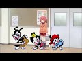 Yakko Wakko And Dot Dance While Satania Cries