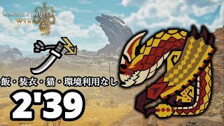 セルレギオス 太刀ソロ 2:39 捕獲 飯・装衣・猫・環境利用なし  Seregios  LS Solo【MHWilds:モンスターハンターワイルズ】