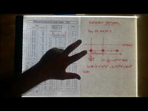 NAS016 - 40 minuti - Nav. astronom. - Esercitazione - Controllo sestante con passaggio in meridiano