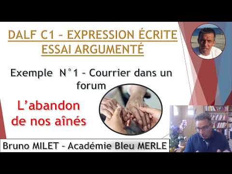 DALF C1   ESSAI ARGUMENTÉ   LETTRE FORUM DÉVELOPPÉE