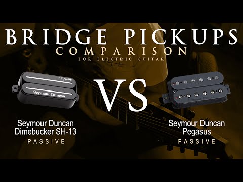 Seymour Duncan DIMEBUCKER SH-13 vs PEGASUS - Bridge Guitar Pickup Comparison Tone Demo