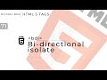 HTML Tags - Bdi