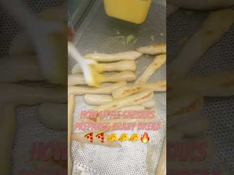 How Little Caesars Prepares Crazy Bread🍕🍕🧀🧀🧀