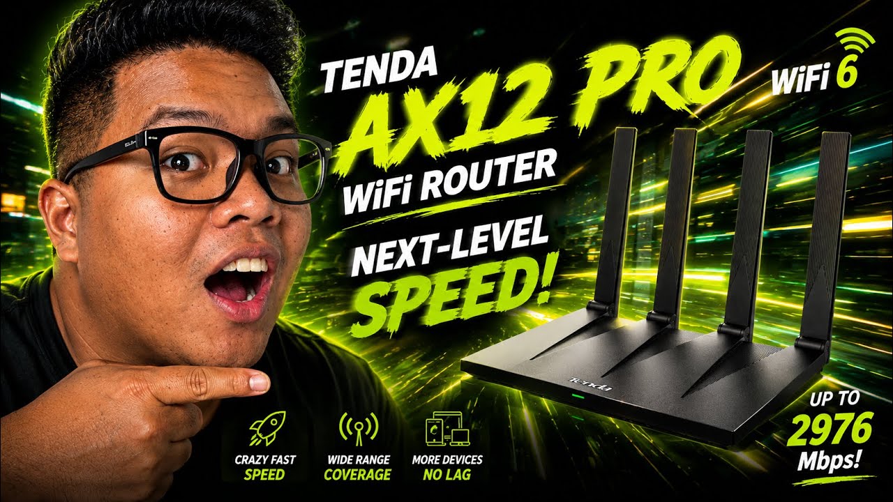 Miniatura da avaliação em vídeo de Roteador Tenda AX12 Pro Wi-Fi 6