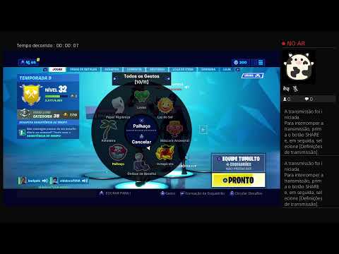 Transmissão ao vivo da PS4 de karipela