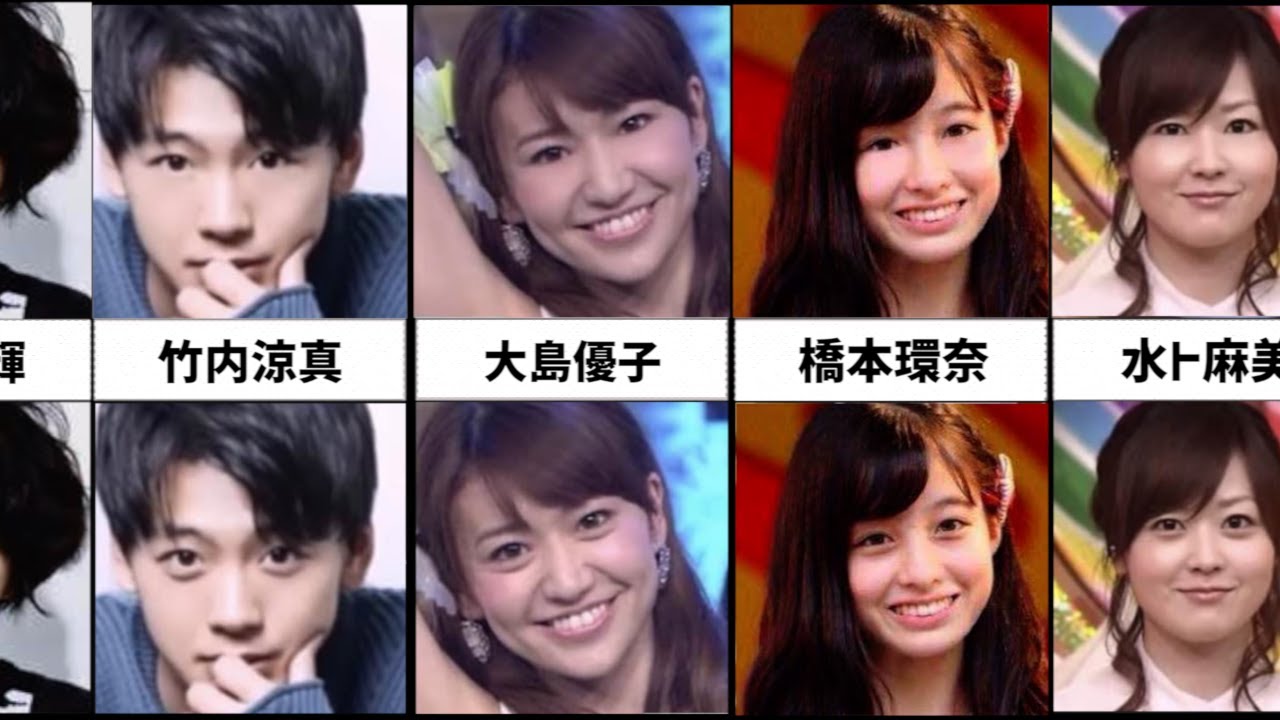 芸能人の涙袋消してみた【比較】【ランキング】