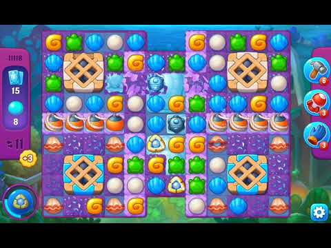 Fishdom Super Hard Level 11118 (with Double Lightning) @choraelmin