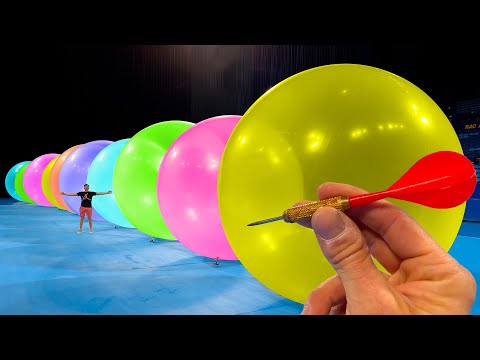 How Many Giant Balloons Can A Single Dart Go Through?