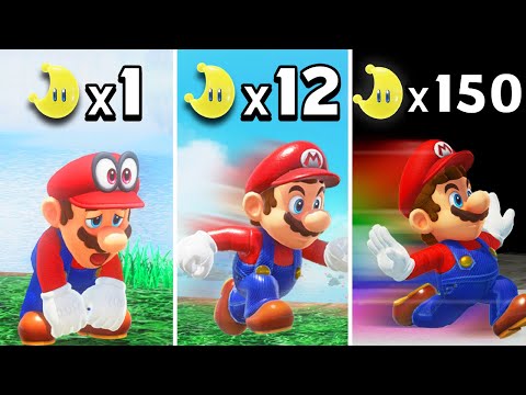Mario Odyssey BUT every moon Mario goes faster (unreleased mod)