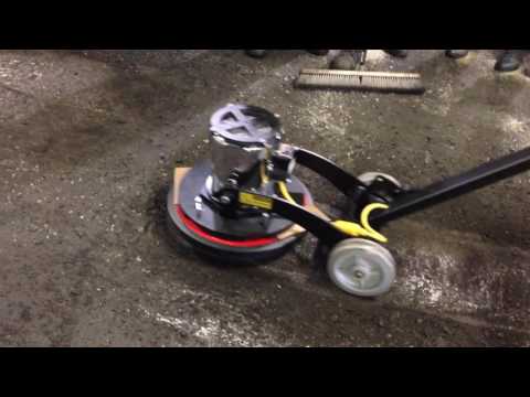HAWK 20 Inch Merlin Severe-Duty WD Industrial Floor Machine with Scraper Blade Video