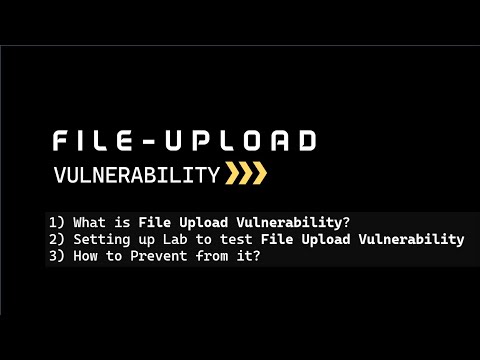 File Upload Vulnerabilities