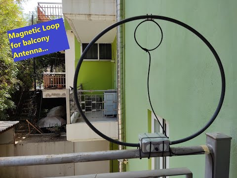 40m, 80m & 20m Band Magnetic Loop Antenna for Apartments