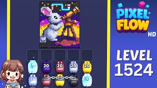 Pixel Flow Level 1524 Solution Walkthrough