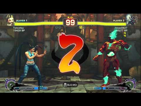 roxas0427 [Seth] vs Toncotsu [Ibuki] SSF4 Japanese Online Ranked Matches - TRUE-HD