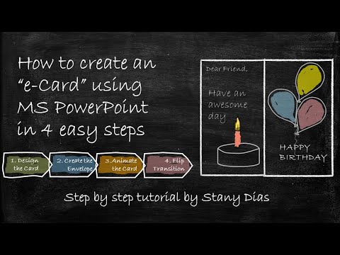How to create an animated e-greeting card using MS PowerPoint in 4 easy steps