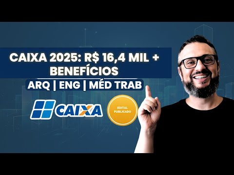 🚨 The CAIXA Contest is out! Architect, Engineer and Doctor — +R$16,000