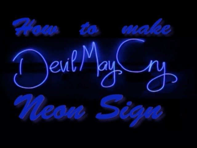 Vídeo relacionado con RXXXTRXQ Letrero de neón con texto en inglés "Demon May Cry Devil May Cry" para decoración de pared, luces de neón LED ajustables alimentadas por USB, para el hogar, bar, club, sala de juegos, fiesta