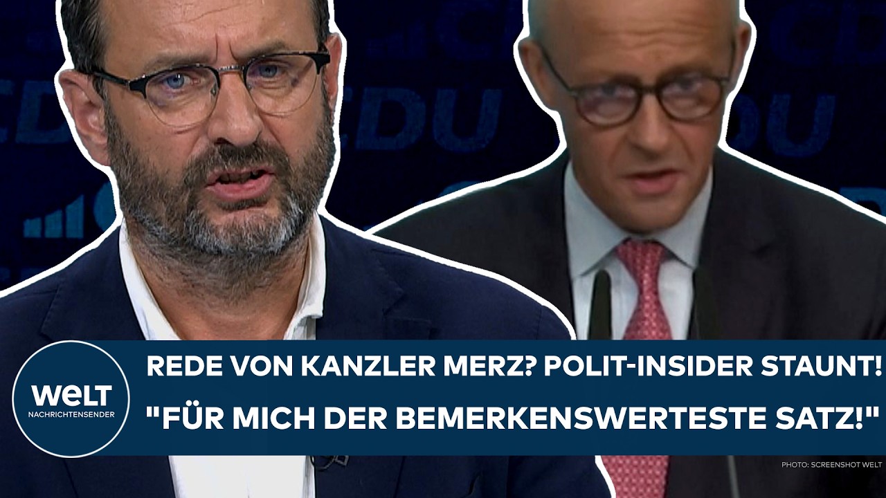 DEUTSCHLAND: Rede von Kanzler Merz? Polit-Insider staunt! "Für mich der bemerkenswerteste Satz!"
