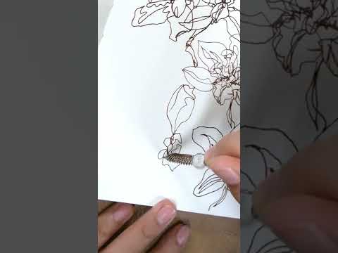 INK Flower Sketch | one page per day drawing
