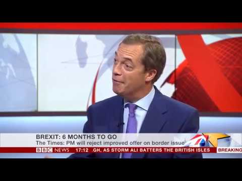 Farage: May has boxed herself into a bad position
