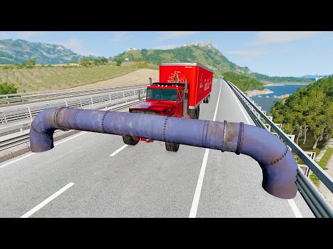 Cars vs Low Pipes #1 - Beamng Drive