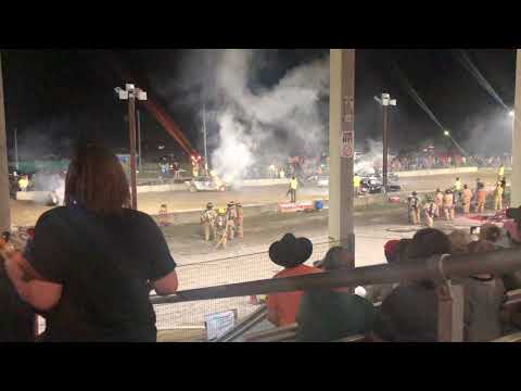 2019 Chenango County Fair 6pm Demolition Derby Heat 7 bonestock v8 feature