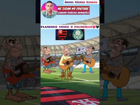 FLAMENGO VENCE O PALMEIRAS❤️🖤#humor #comedia #piadas #memes #flamengo 