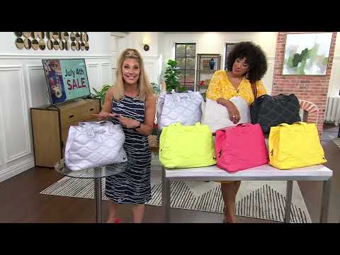 Lug Matte Luxe Large Quilted Tote - Tempo on QVC