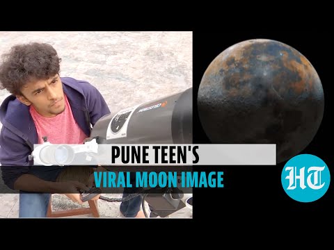 Watch: Pune boy creates photo of moon using 50,000 images, goes viral
