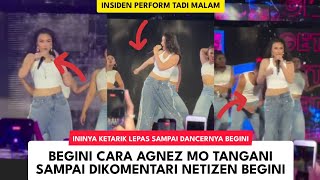 Download lagu This Incident: Agnez Mo Got Pulled Off While Performing Last Night mp3