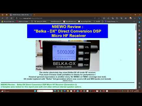 BELKA DX Review check out Dave's excellent review