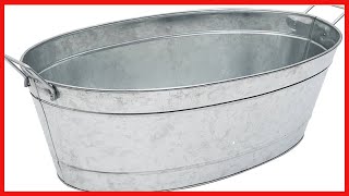 Great product -  Achla Designs C-55 Large Galvanized Steel Metal Oval tub