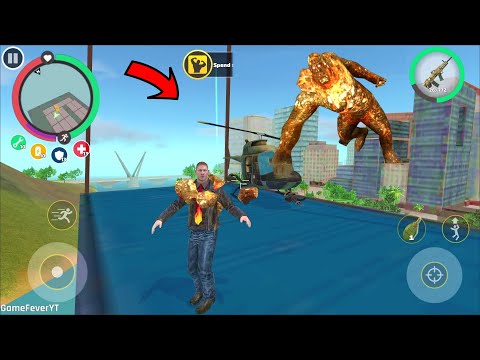 Rope Hero Vice Town (Stoneman Landing Helicopter on Hanging Container) Mutant Man with Helicopter