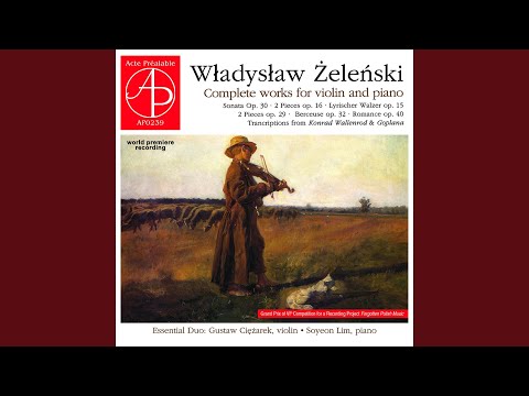 Konrad Wallenrod: Scene of courtship (Arr. for Violin and Piano)
